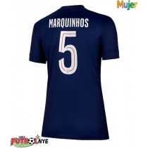 Camiseta Paris Saint-Germain Marquinhos #5 Primera Equipación para mujer 2025-26 manga corta